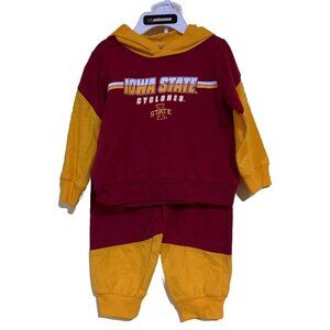 NEW Iowa State Cyclones Colosseum 2 Piece Outfit Set Hoodie Pants Infant 6-12 MO